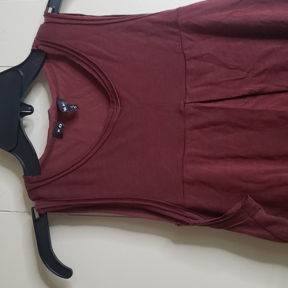 Koral Sleeveless Workout  Tunk Burgundy Small - Picture 2 of 7